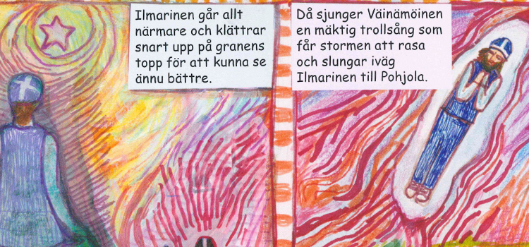 Bild från serieboken om Kalevala