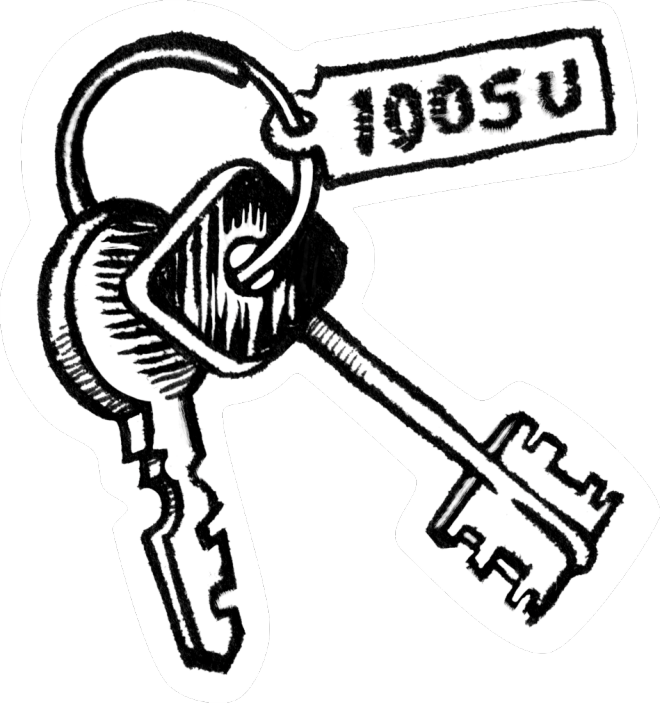 Illustration av nycklar av Saga-Mariah Sandberg